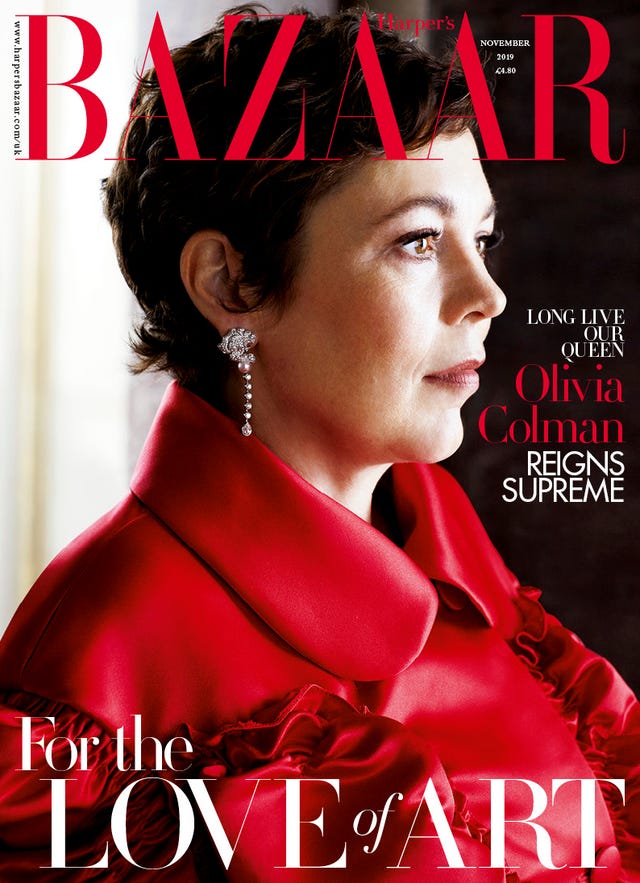 Olivia Colman Harper's Bazaar front cover