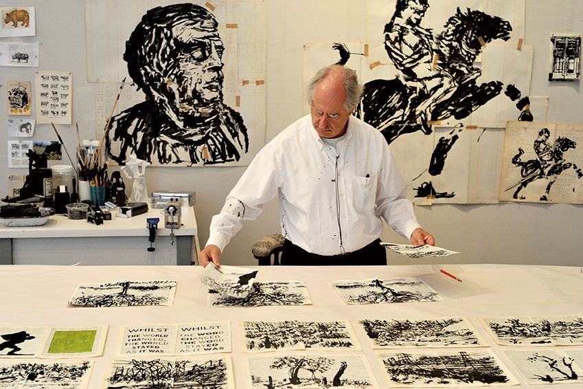 威廉．肯特里奇以一年半的時間手繪炭筆素描動畫，成品可謂考據集大成。