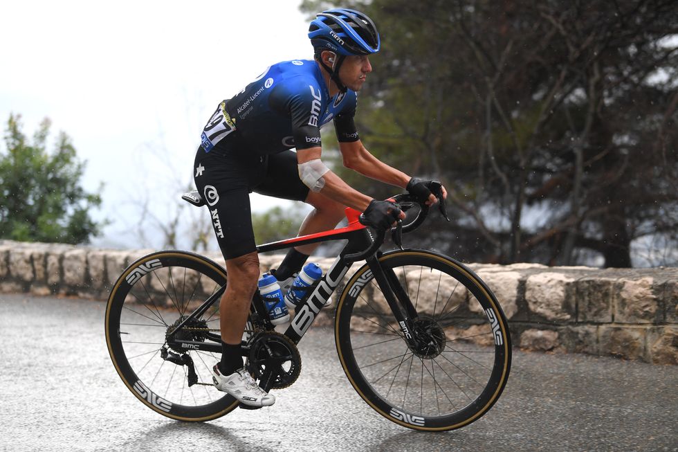 nice, france   august 29 domenico pozzovivo of italy and ntt pro cycling team  during the 107th tour de france 2020, stage 1 a 156km stage from nice moyen pays to nice  tdf2020  letour  on august 29, 2020 in nice, france photo by tim de waelegetty images