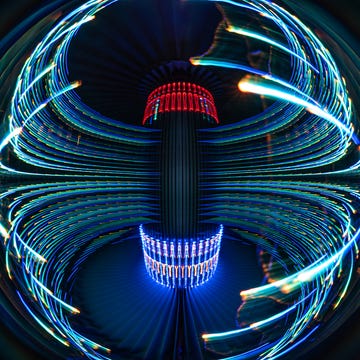 nuclear fusion reactor at work abstract long exposure