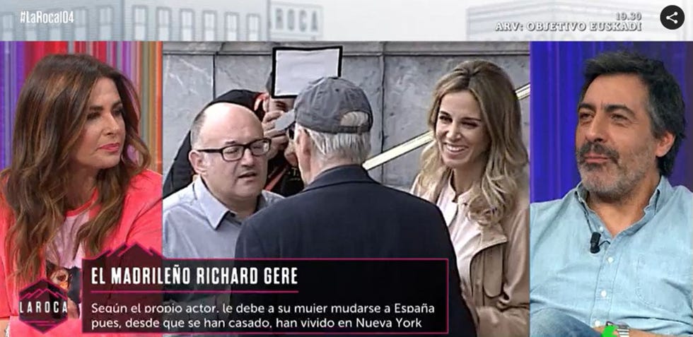 la pareja en el plato de la sexta