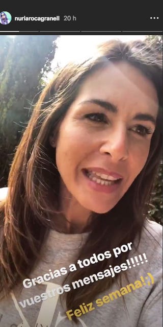 Nuria Roca agradece los mensajes de cariño tras el nacimiento de su sobrina Ruth