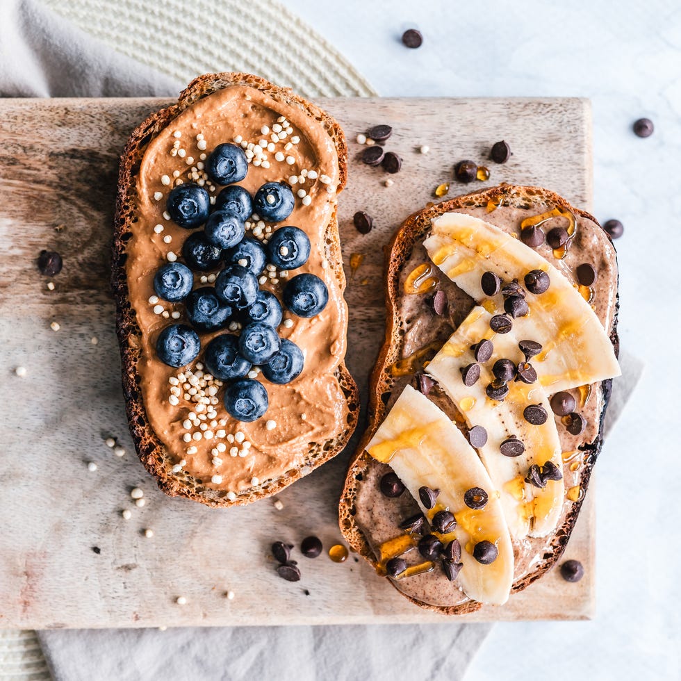 healthy snacks for weight loss   blueberry toast