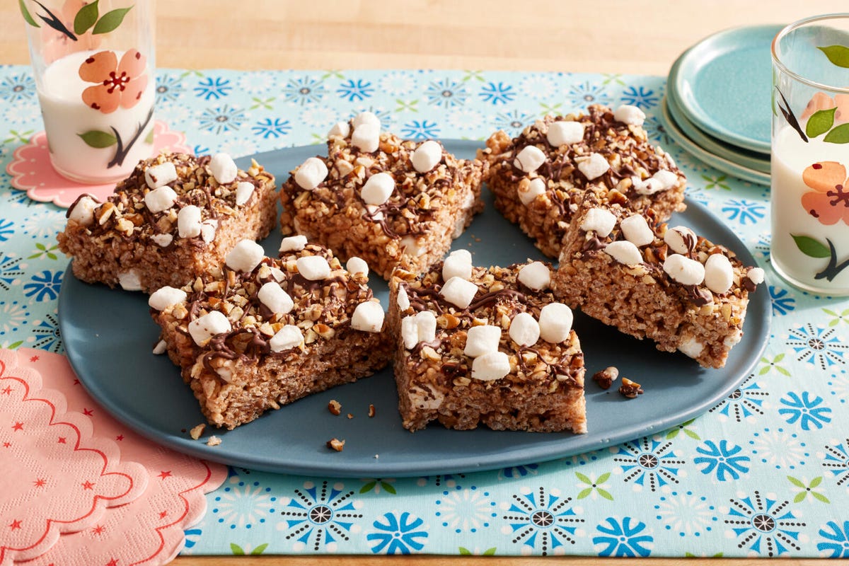 Double Chocolate Rice Krispie Treats Recipe - An Italian in my Kitchen