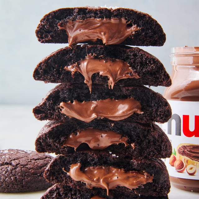 nutella stuffed cookies
