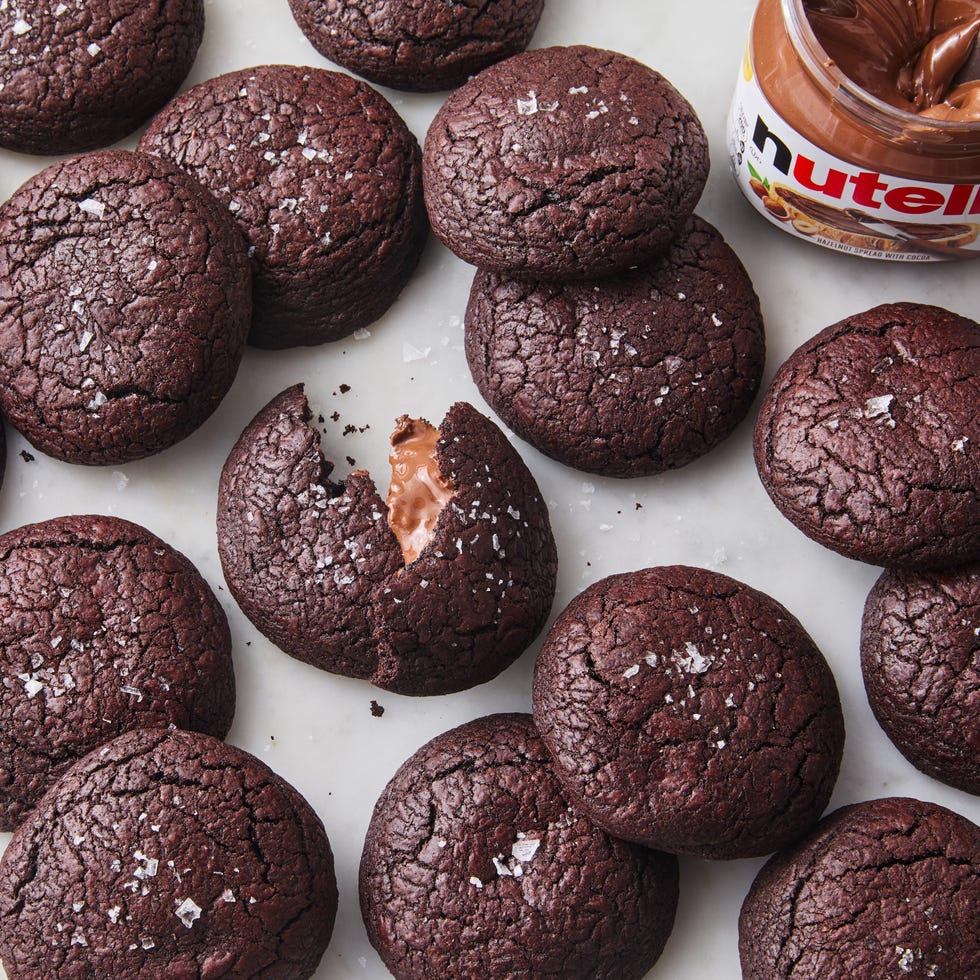 nutella stuffed cookies