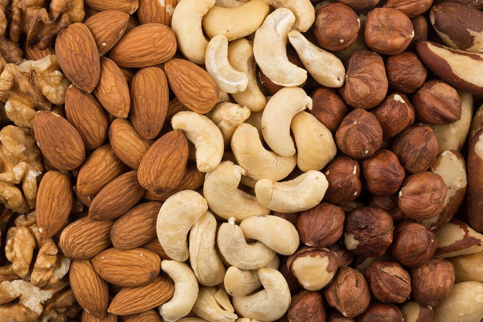 Food, Mixed nuts, Nut, Dried fruit, Nuts & seeds, Superfood, Ingredient, Plant, Produce, Almond, 