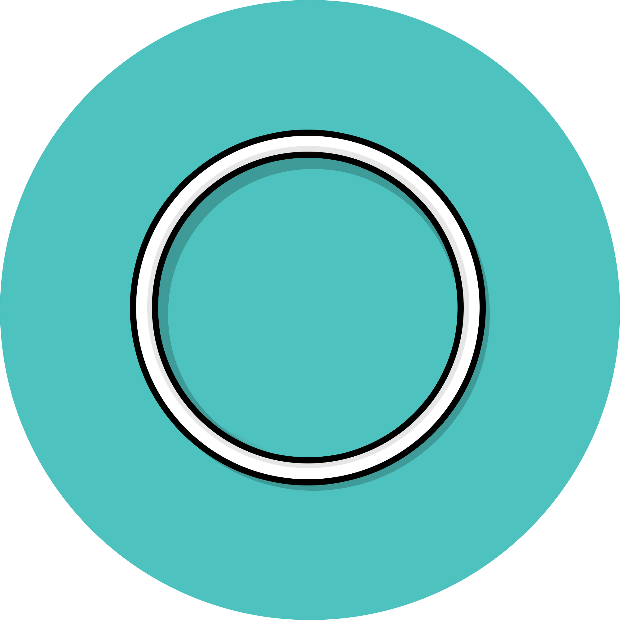 Circle, Green, Turquoise, Aqua, Clip art, Symbol, Oval, 