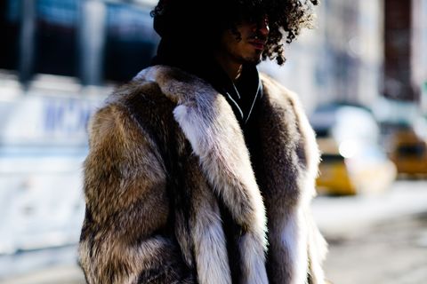 Fur, Fur clothing, Street fashion, Clothing, Textile, Fashion, Stole, Outerwear, Natural material, Photography, 