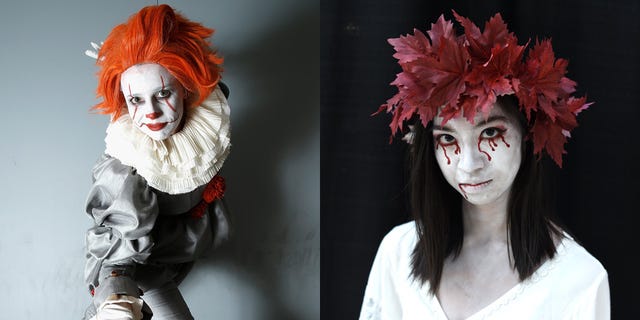 Head, Fashion, Wig, Headpiece, Headgear, Costume, Mask, Clown, Fashion accessory, Fictional character, 