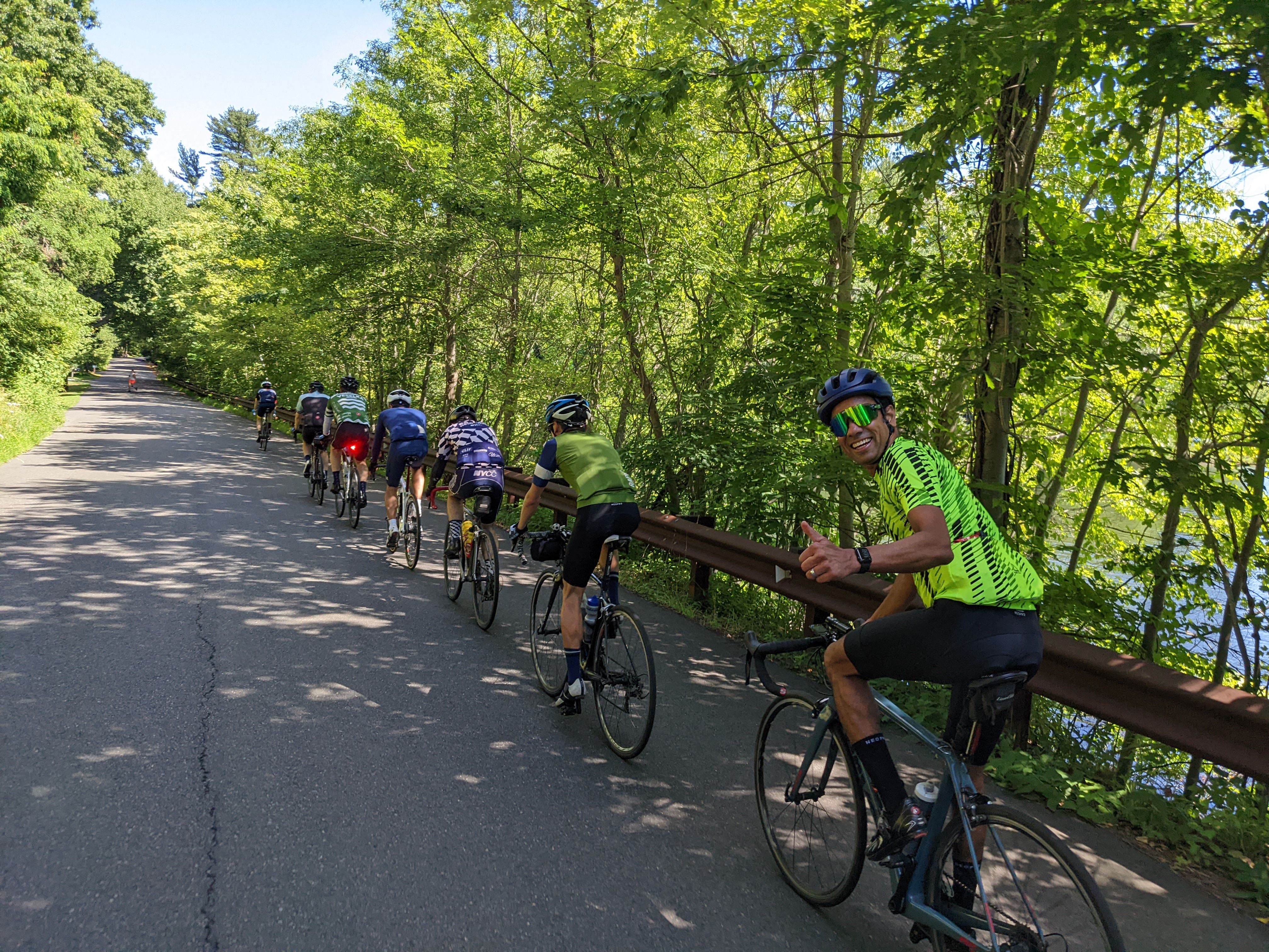 A group of cyclists sale