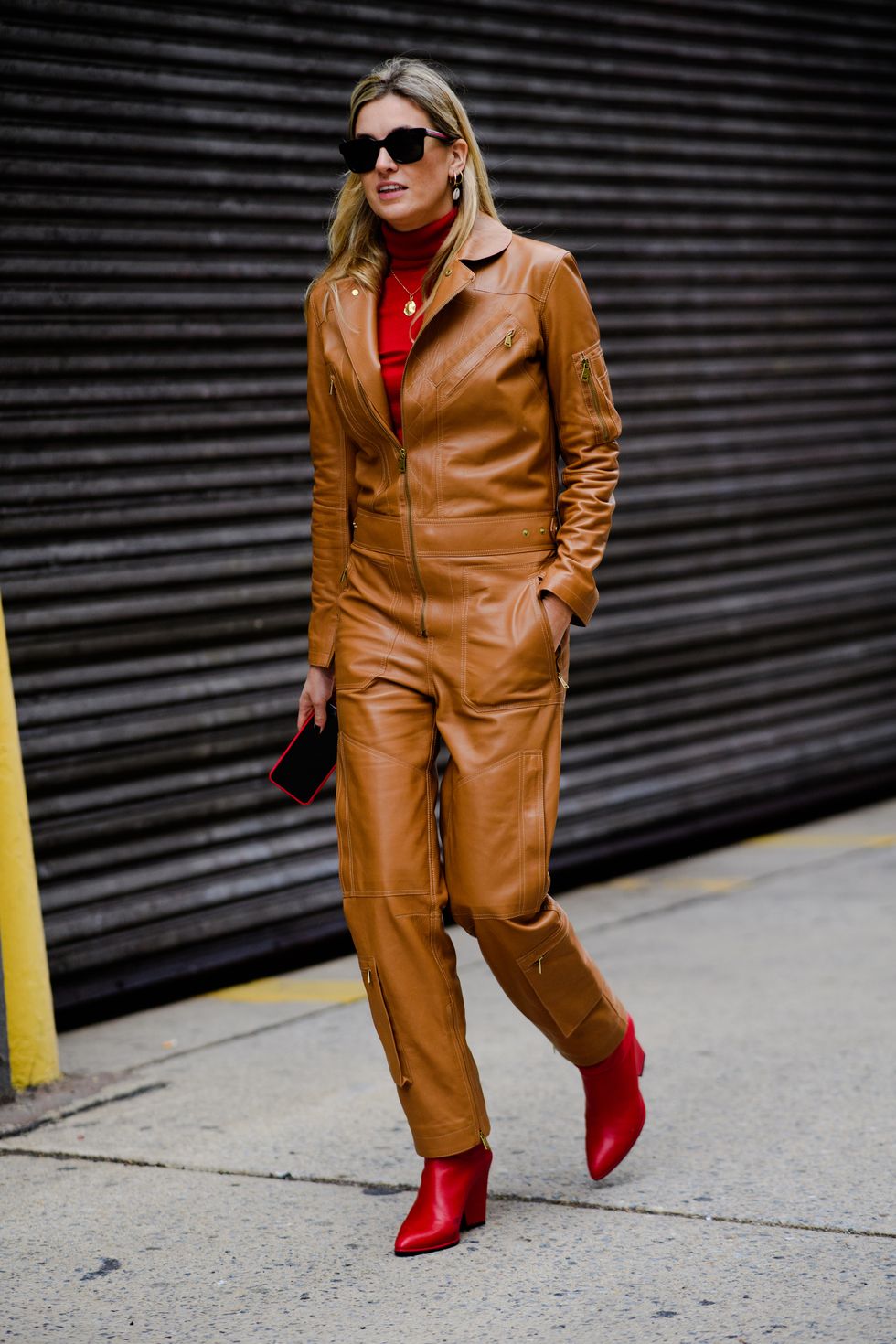 NYFW Red Boots