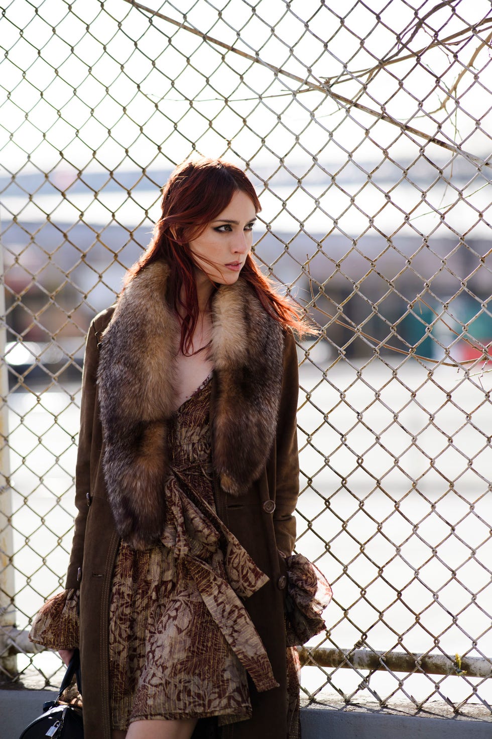 Fur, Clothing, Street fashion, Beauty, Skin, Fashion, Fur clothing, Lip, Model, Long hair, 