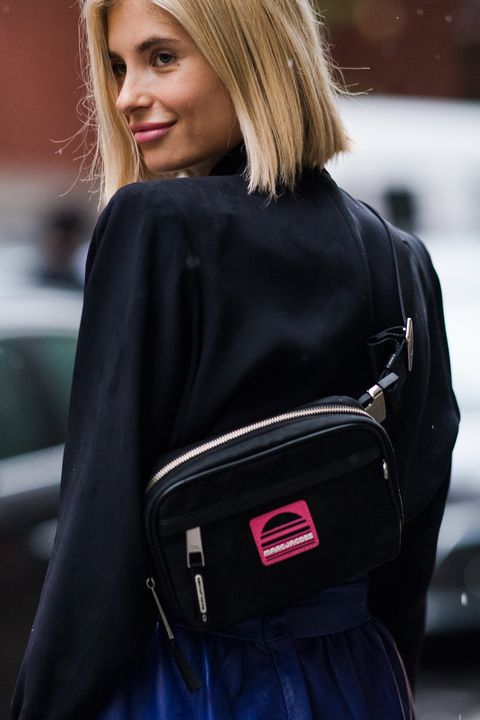 Hair, Street fashion, Shoulder, Clothing, Blond, Lip, Beauty, Hairstyle, Leather, Fashion, 