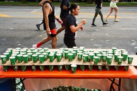 race image library from the 2025 brooklyn half marathon. photographer trevor raab (staff)