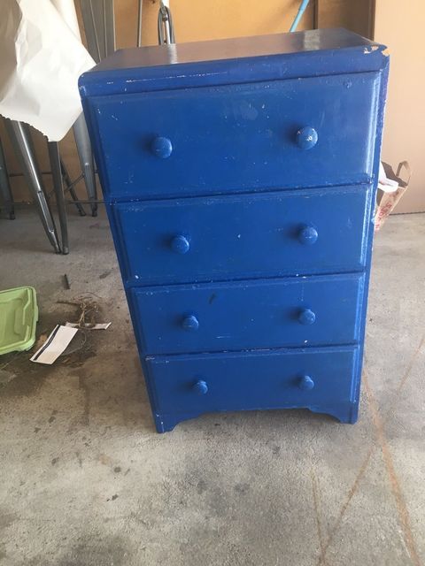 Blue, Furniture, Chest of drawers, Chiffonier, Cobalt blue, Drawer, Filing cabinet, Chest, Wood stain, Desk, 