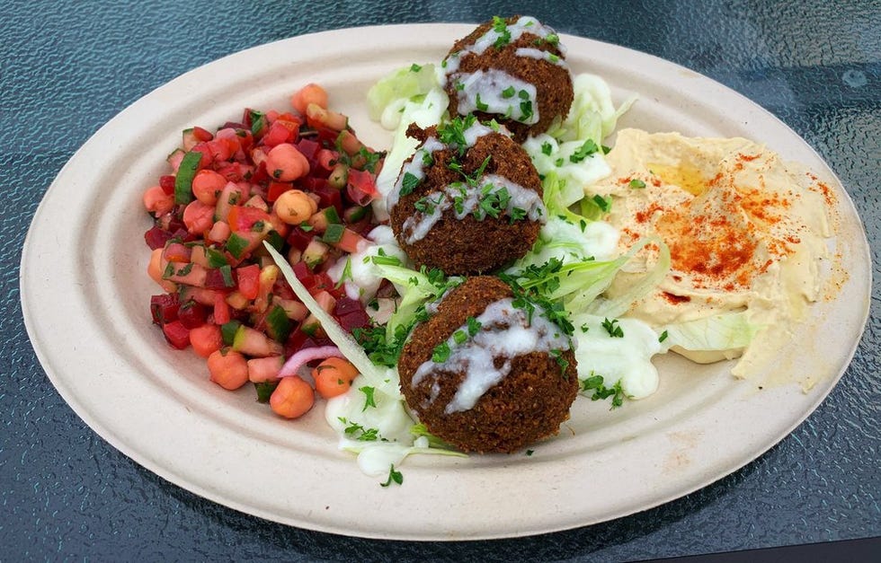 Dish, Food, Cuisine, Ingredient, Vegetarian food, Falafel, Produce, Staple food, Recipe, Fried food, 