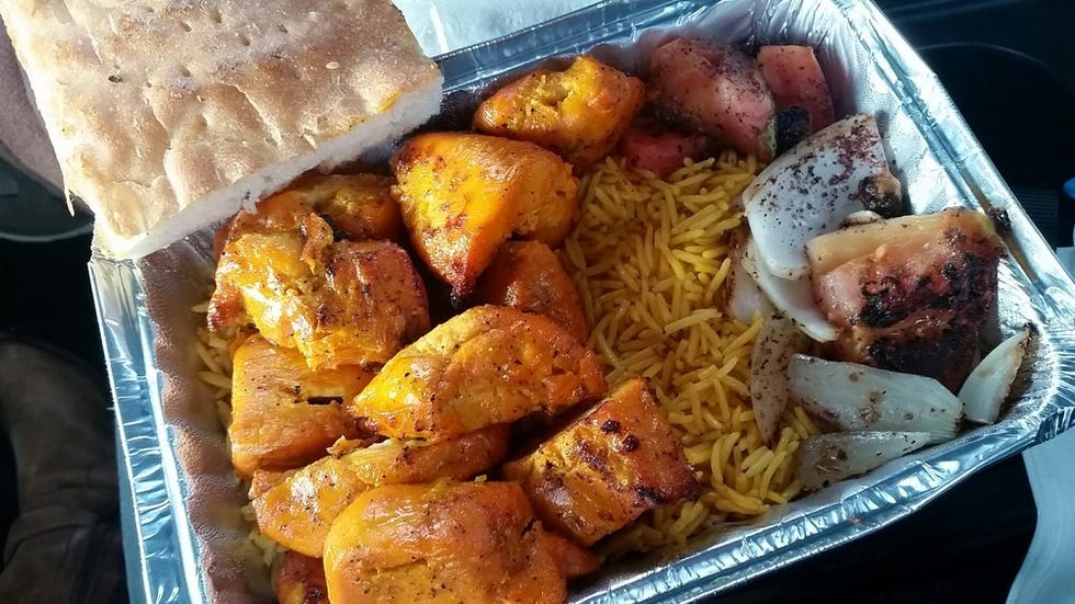Dish, Food, Cuisine, Ingredient, Steamed rice, Comfort food, Meal, Produce, Fried food, Take-out food, 