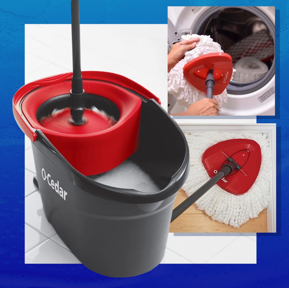Spin Mop No Hand Washing Household Floor Cleaning Mop Long Handle