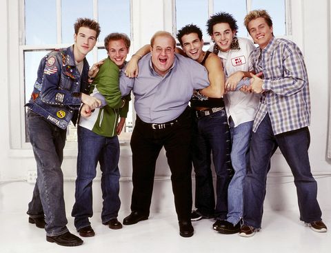 Lou Pearlman with O Town - 2001
