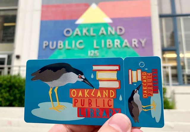 oakland public library card
