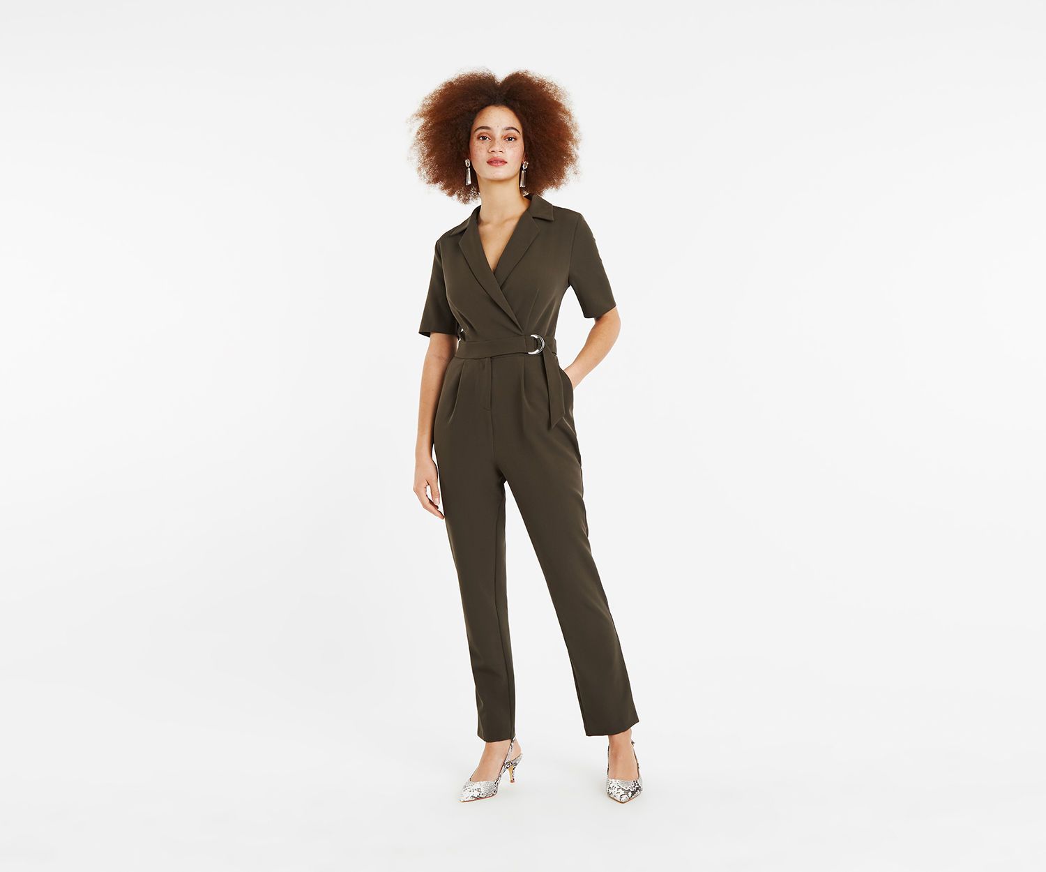 Oasis khaki sales jumpsuit