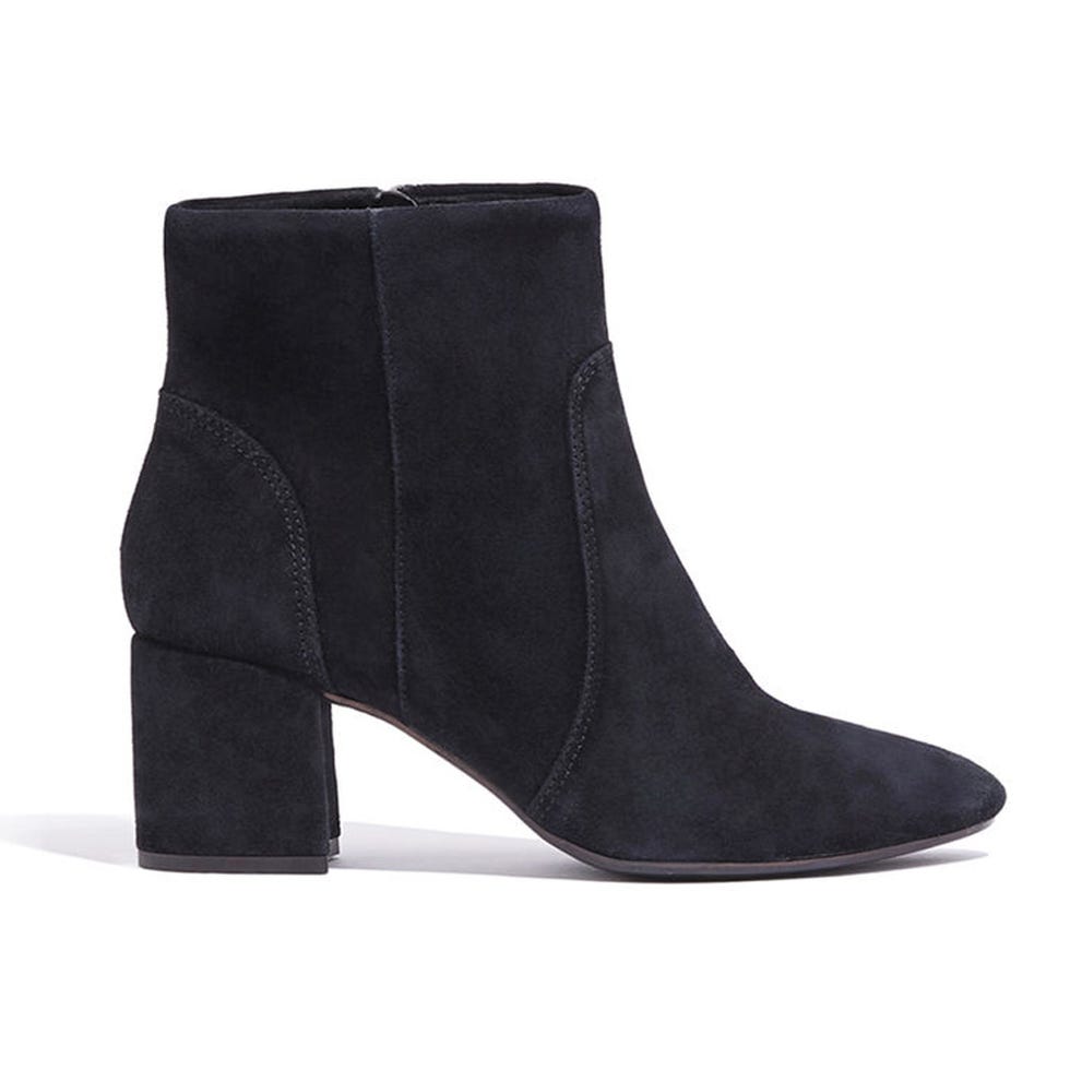 Footwear, Shoe, Black, Boot, Leather, Suede, High heels, 