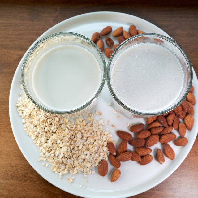 oat milk vs. almond milk