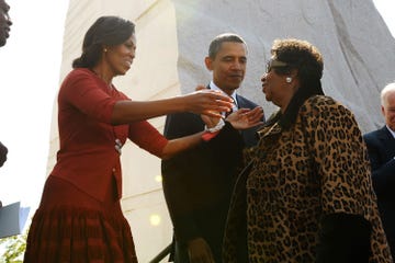 The Obamas and Aretha Franklin