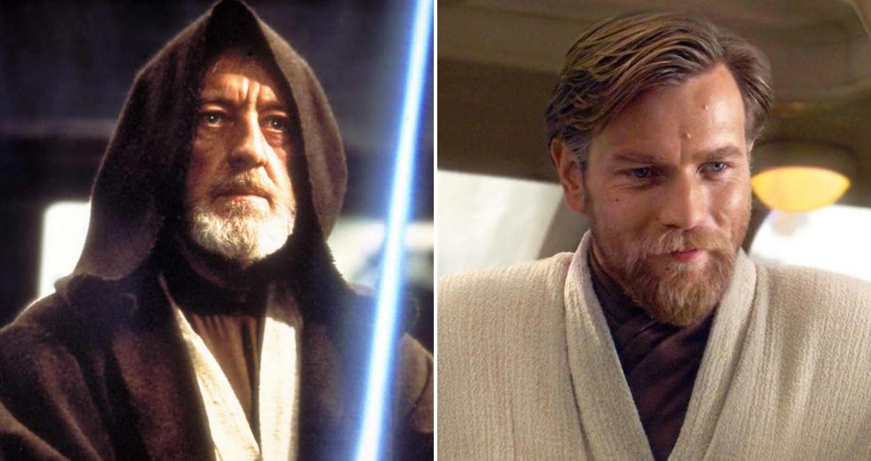 obi wan kenobi, alec guinness, ewan mcgregor, star wars