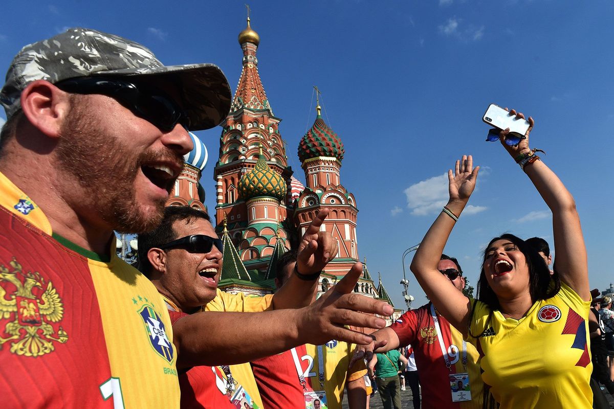 In Moskou hebben fans de WK 2018koorts te pakken