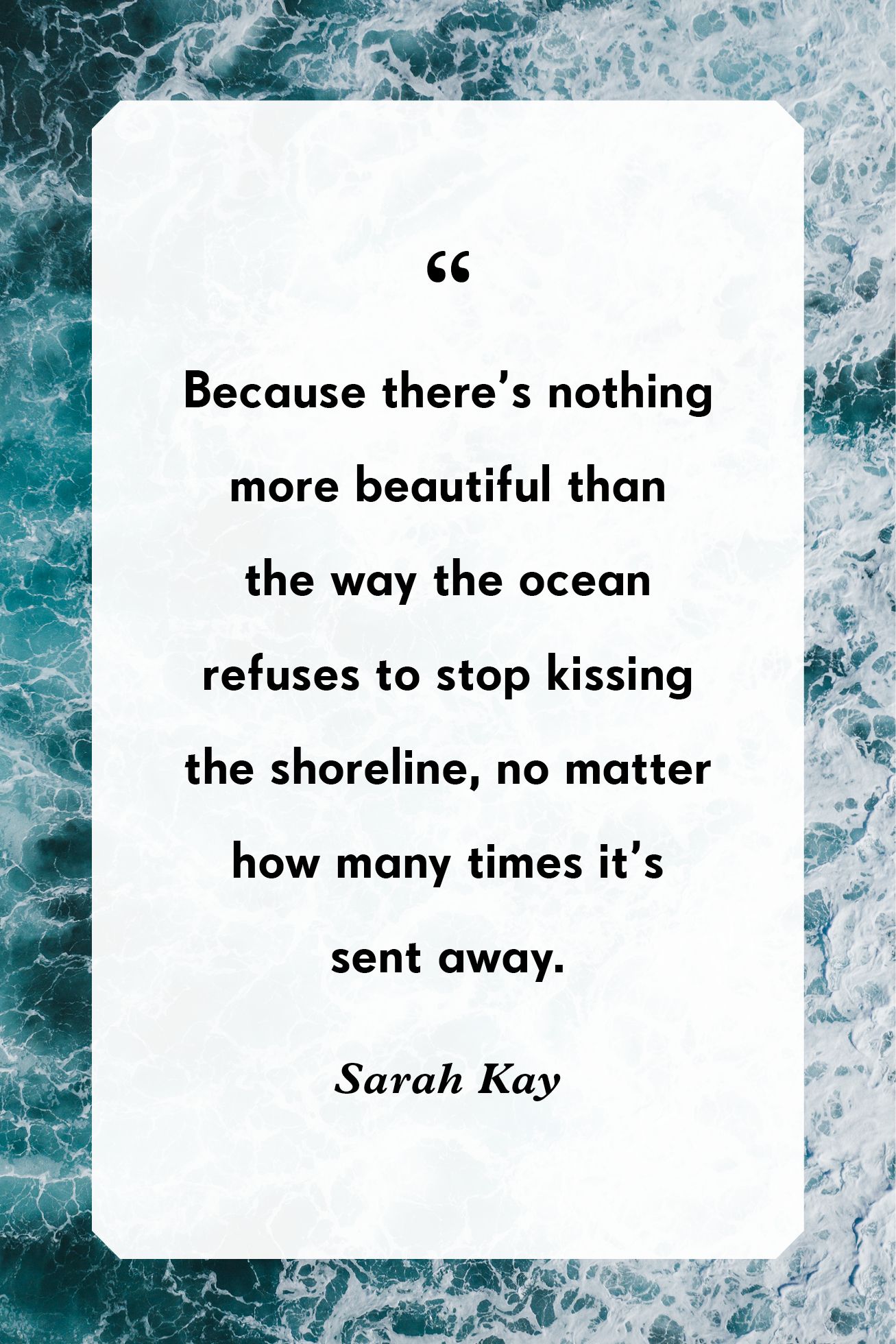 compairing oceans with love sayings