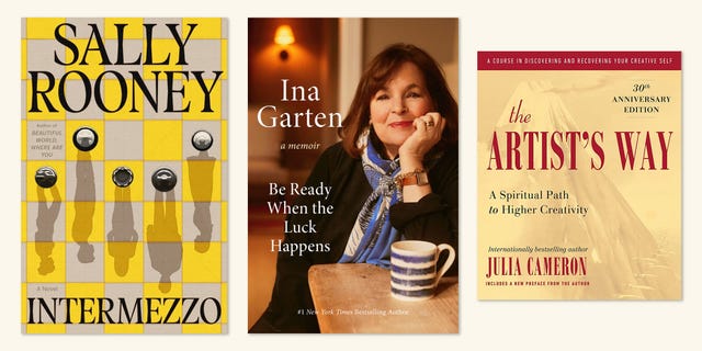 sally rooney, intermezzo, ina garten, be ready when the luck happens, julia cameron, the artists way, california bestsellers, books, october 10 2024