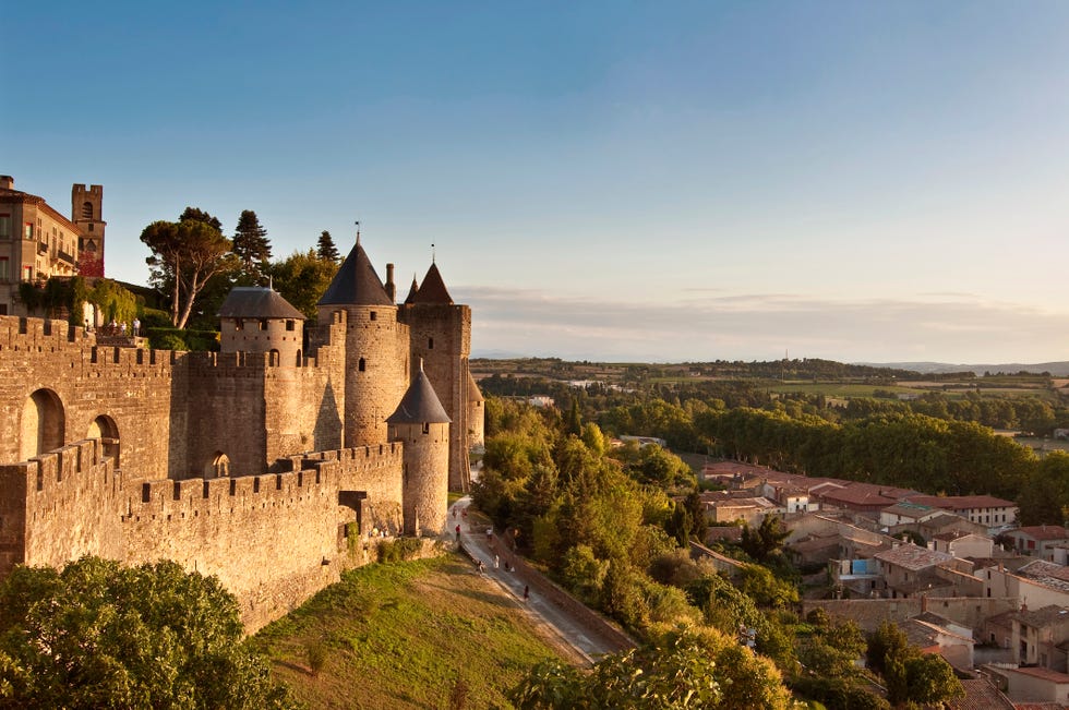 medieval fortified city of carcassonne, france