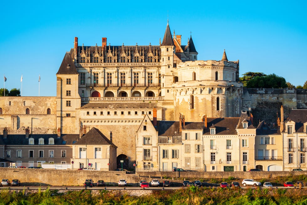 chateau damboise in amboise city, loire valley in france