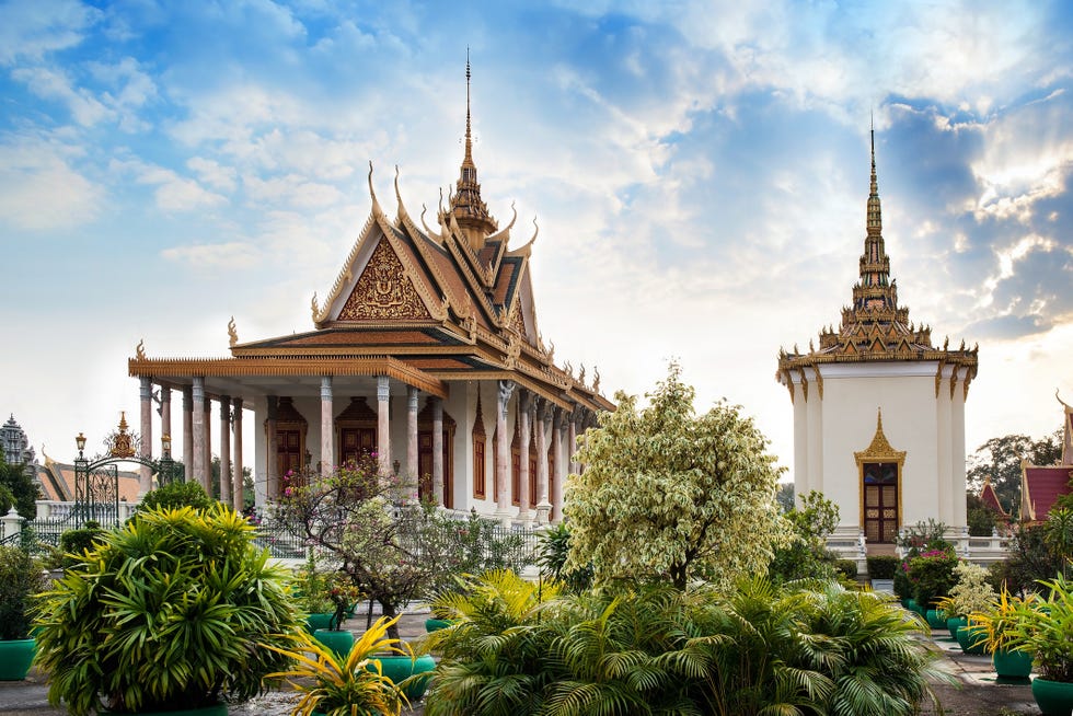 the silver pagoda or wat preah keo, wat ubosoth ratanaram or preah vihear preah keo morakot is located on the south side of the royal palace, phnom penh