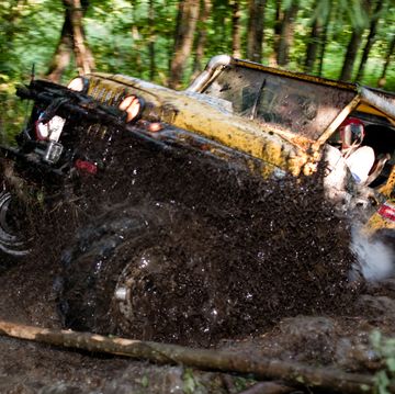 off road truck in trial competition