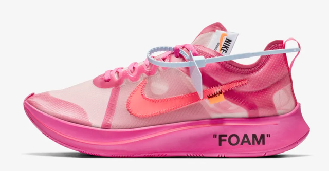 Nike Zoom Fly x Off White Tulip Pink