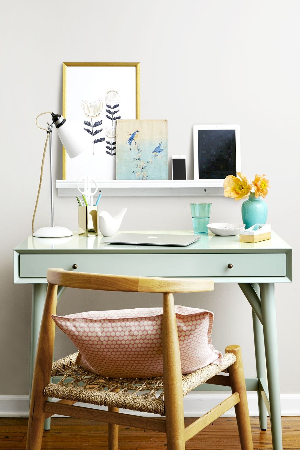 office organization ideas - desk shelf