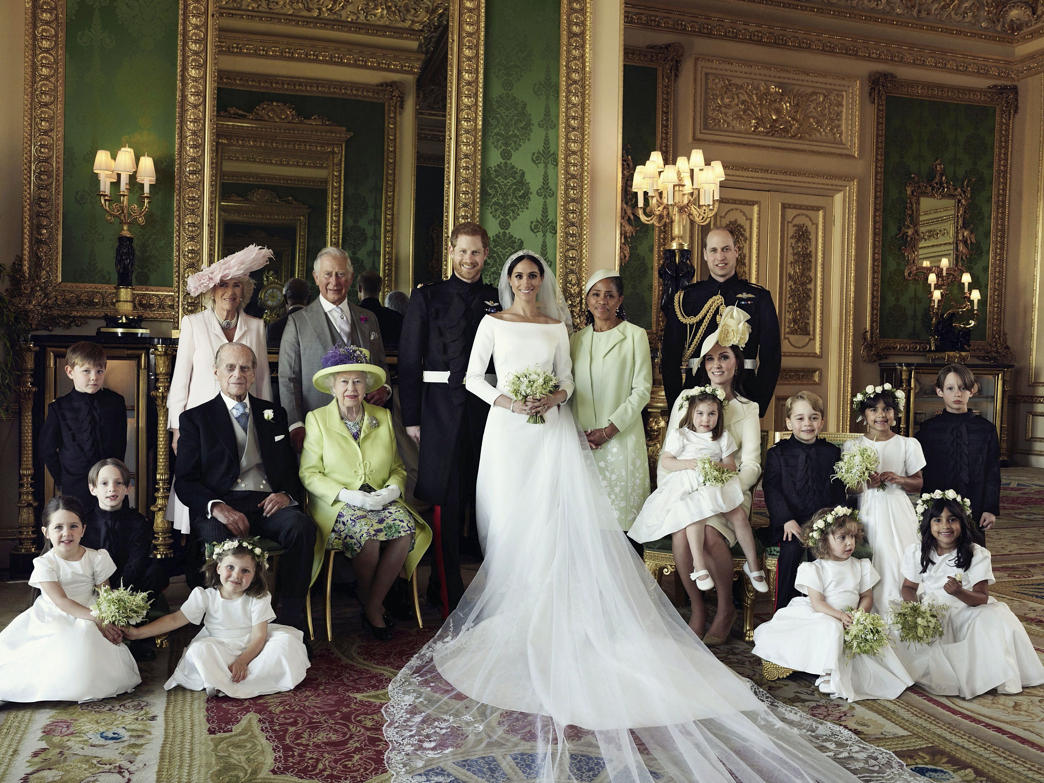 Why Kate Middleton Is Seated in Harry and Meghan s Official Royal Wedding Family Portrait