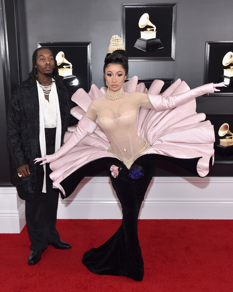 Cardi B and Offset Back Together and Show PDA on Grammys 2019 Red Carpet