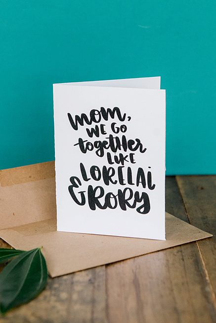 oh yay studio gilmore girls card