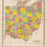 an 1826 map of the state of ohio shows county boundaries, roads, settlements, and topographical features also depicted are the state's many canals   photo by michael maslancorbisvcg via getty images