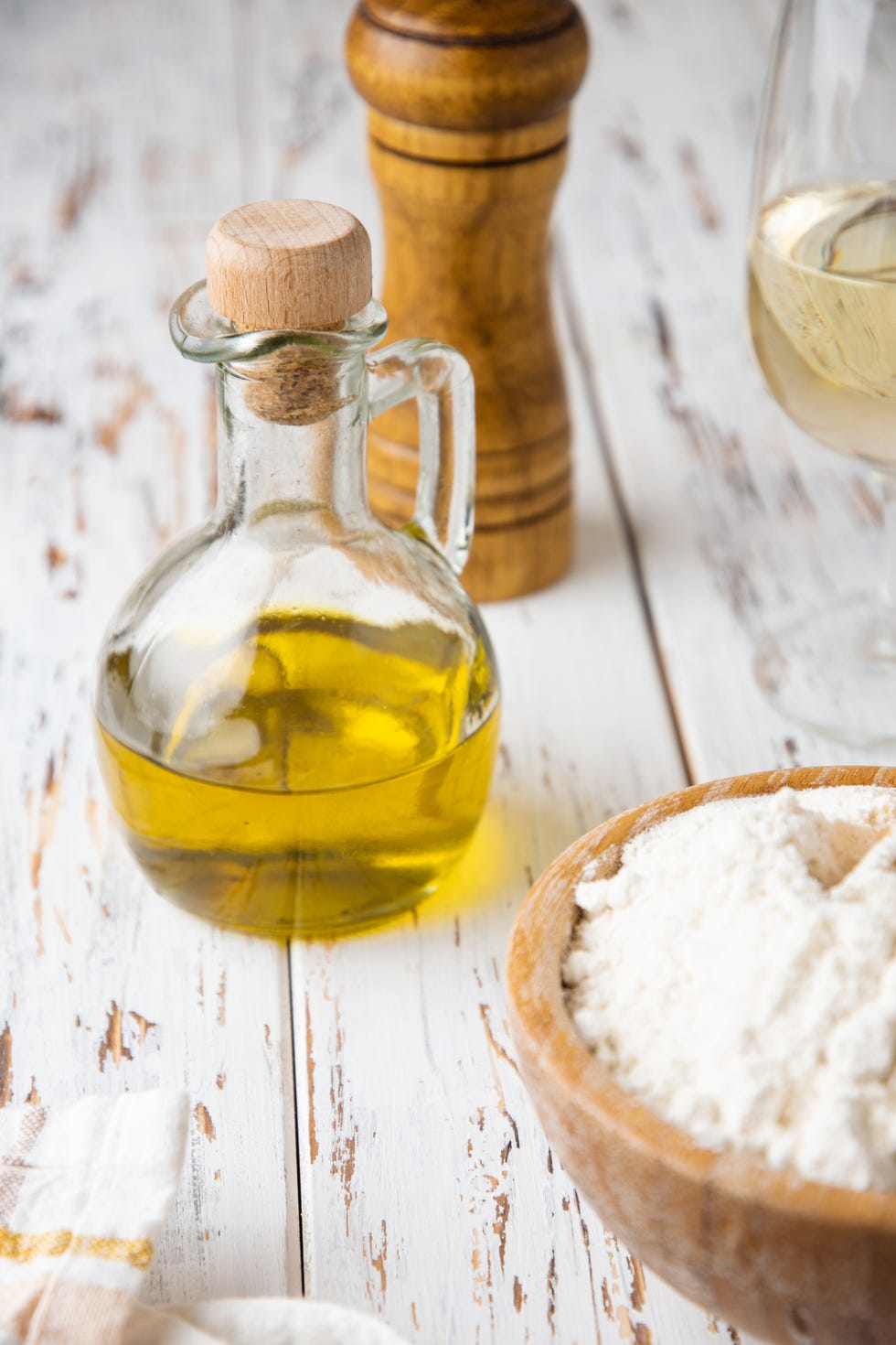 oil and baking powder