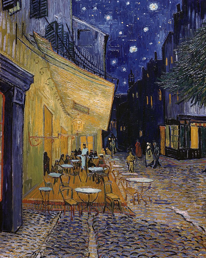 cafe terrace at night by vincent van gogh