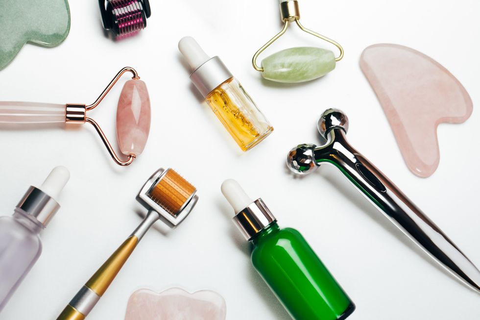 oils and tools for face massage