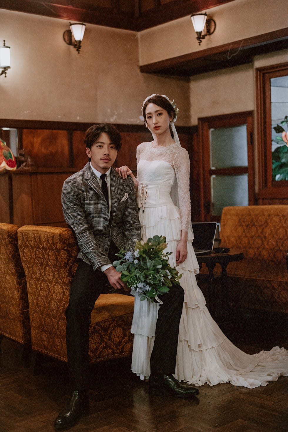 柯佳嬿 ,坤達,婚紗照, MS IDEAS,訂製婚紗,日本,日系婚紗,婚禮,ELLE WEDDING ,白紗