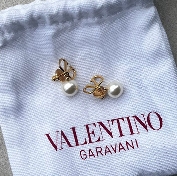 valentino garavani pearl earrings