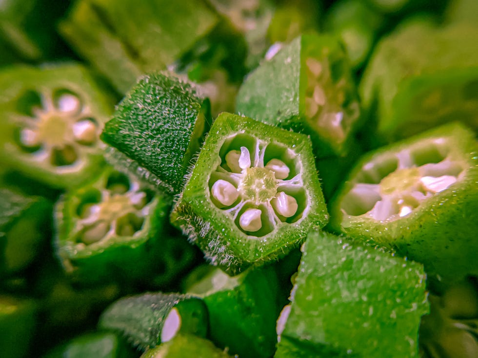 okra with seeds