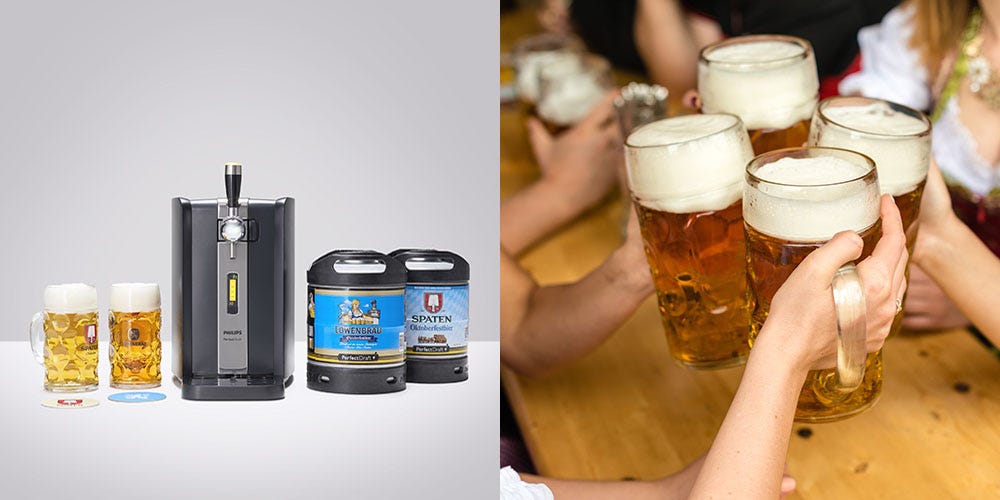 Philips PerfectDraft Beer Machine and Beer Hawk Glassware Bundle